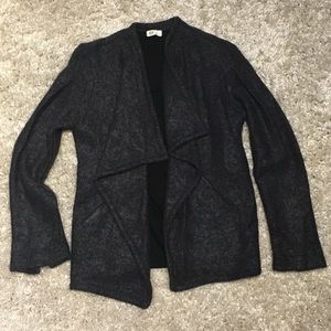 AG wool/mohair blend draped front jacket